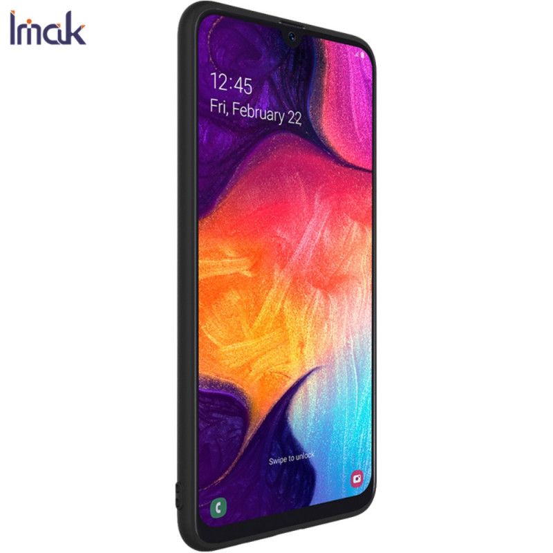 Case Hoesje Samsung Galaxy A50 Donkerblauw Zwart Telefoonhoesje Frosted Imak Uc-Serie