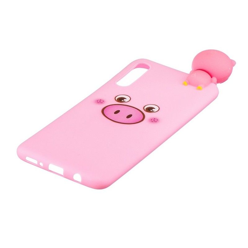 Case Hoesje Samsung Galaxy A50 Telefoonhoesje Grappig 3D Varken