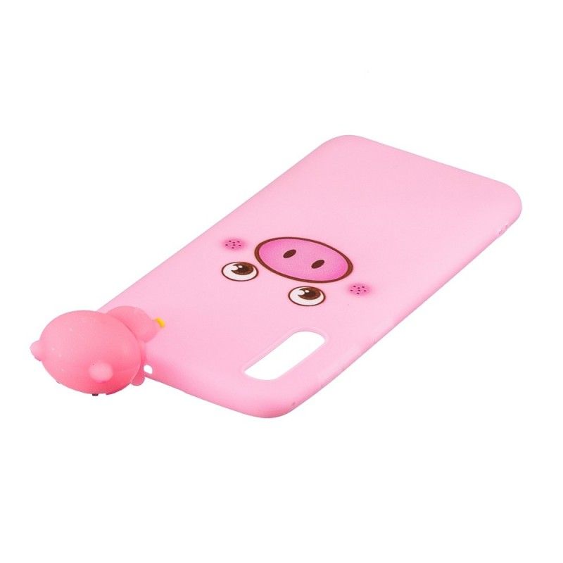 Case Hoesje Samsung Galaxy A50 Telefoonhoesje Grappig 3D Varken