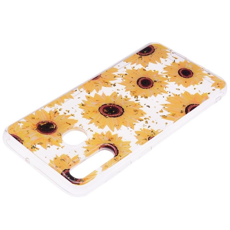 Case Hoesje Samsung Galaxy A50 Telefoonhoesje Meerdere Zonnebloemen