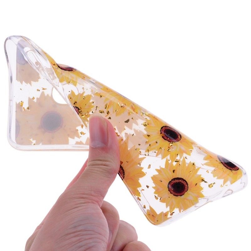 Case Hoesje Samsung Galaxy A50 Telefoonhoesje Meerdere Zonnebloemen