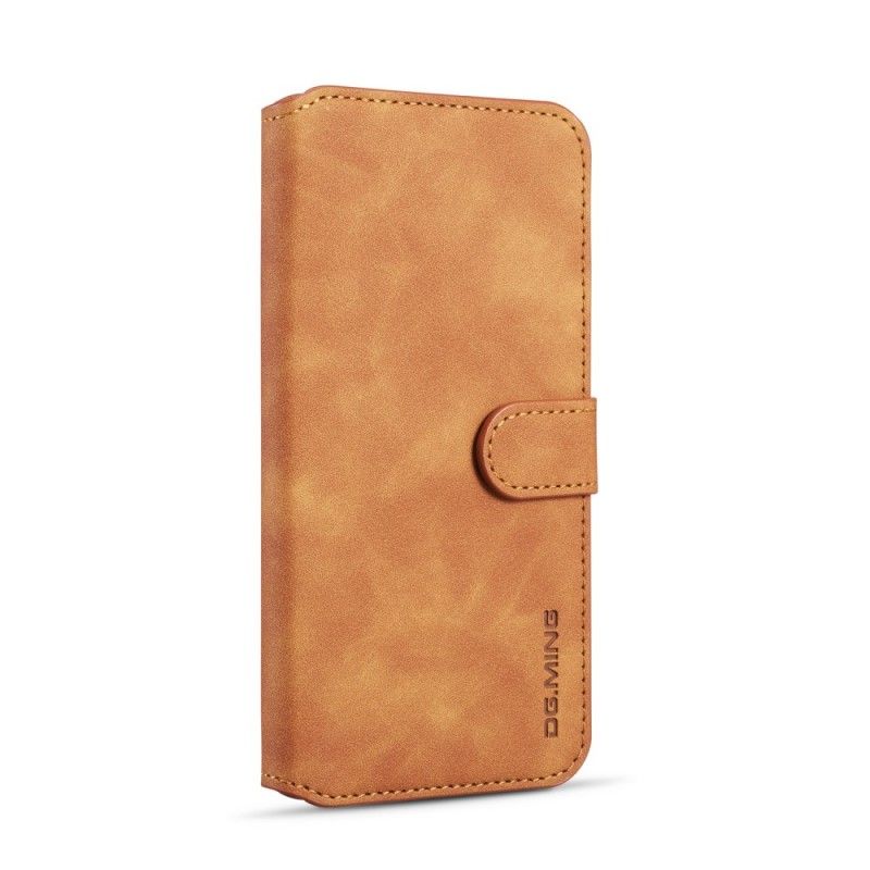 Cover Folio-hoesje Samsung Galaxy A50 Grijs Zwart Telefoonhoesje Retro Dg.Ming