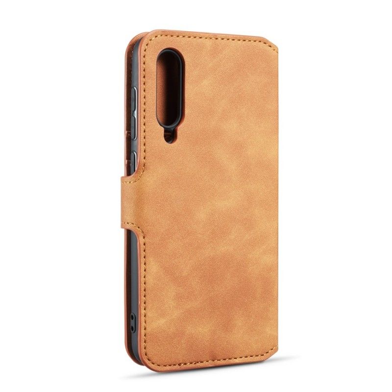 Cover Folio-hoesje Samsung Galaxy A50 Grijs Zwart Telefoonhoesje Retro Dg.Ming