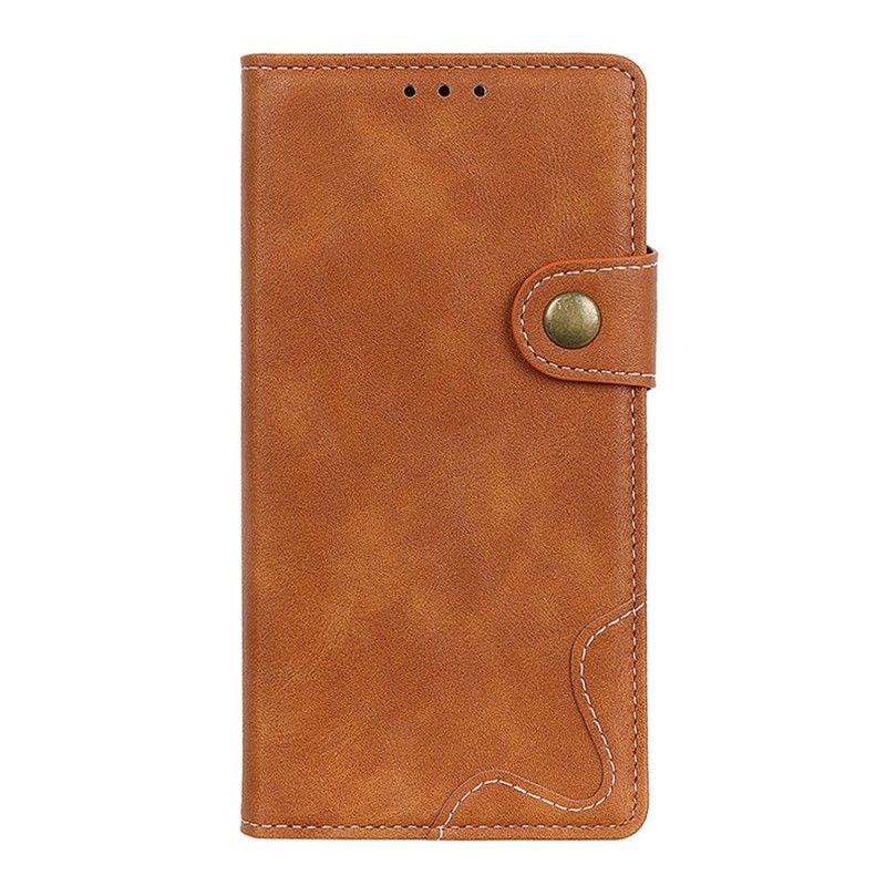 Cover Folio-hoesje Samsung Galaxy A50 Rood Zwart Telefoonhoesje Artistieke Knoop En Stiksel