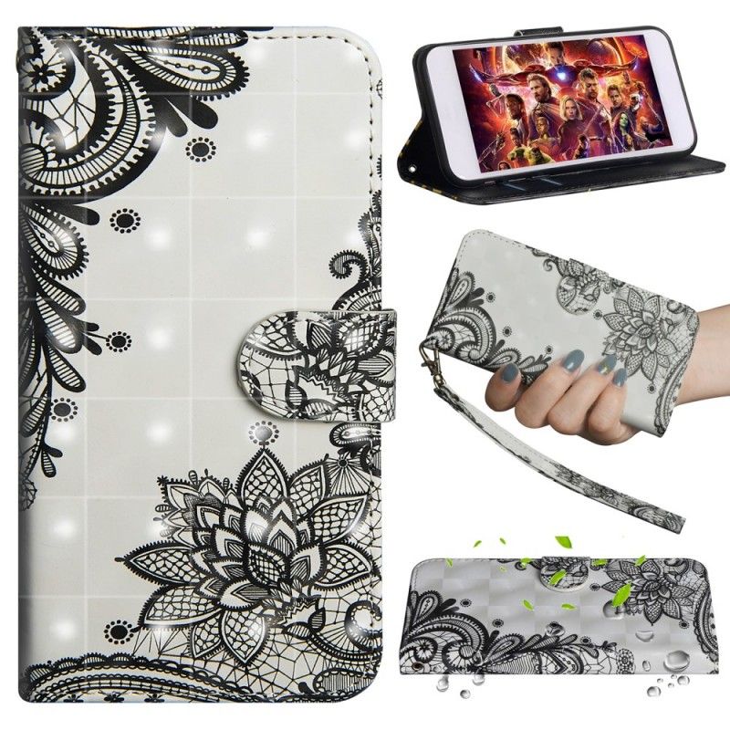 Cover Folio-hoesje Samsung Galaxy A50 Telefoonhoesje Chique Kant