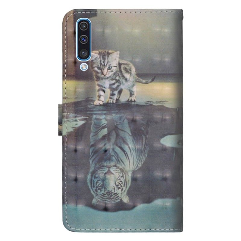 Cover Folio-hoesje Samsung Galaxy A50 Telefoonhoesje Ernest De Tijger