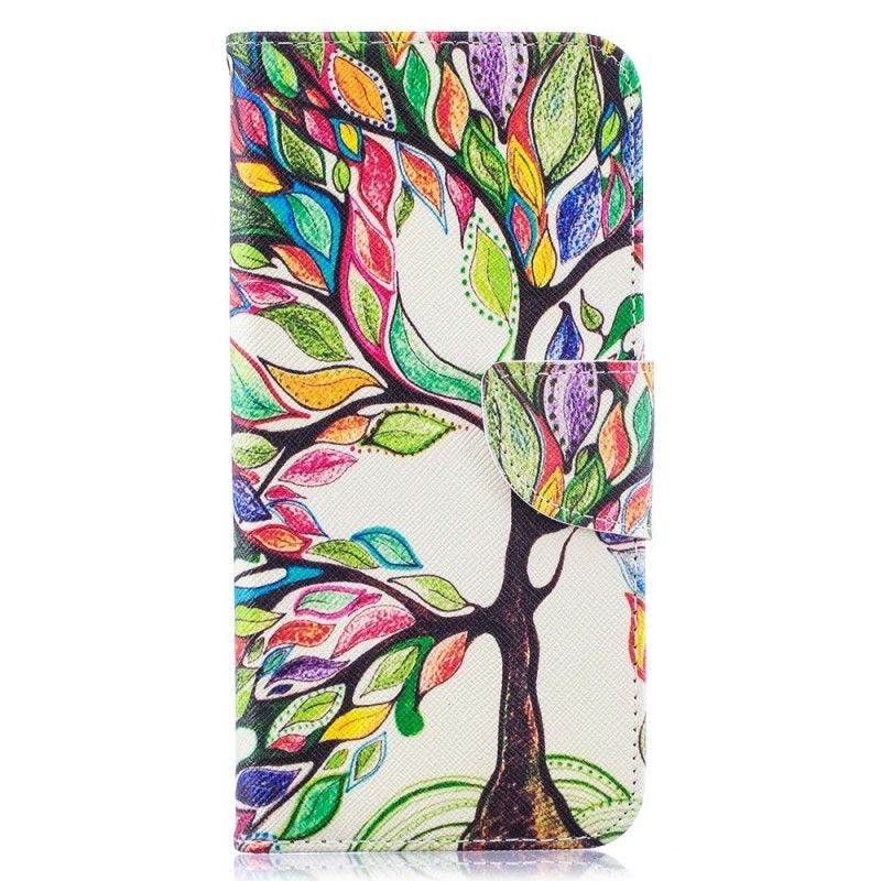 Cover Folio-hoesje Samsung Galaxy A50 Telefoonhoesje Gekleurde Boom