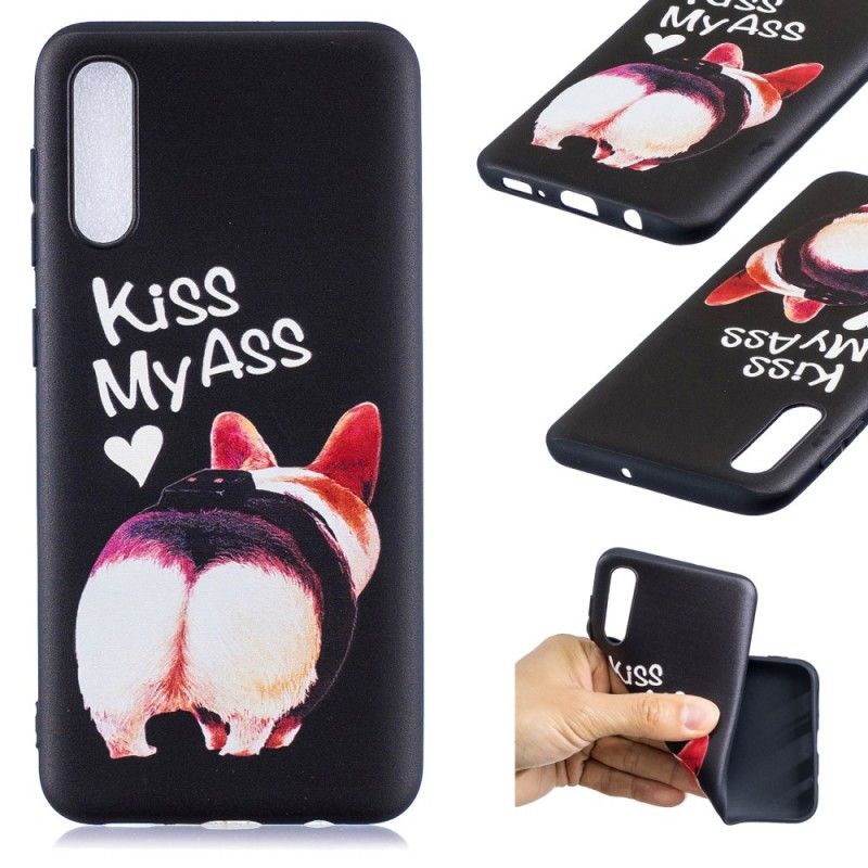 Cover Hoesje Samsung Galaxy A50 Telefoonhoesje In Reliëf Gemaakte Kus Mijn Kont