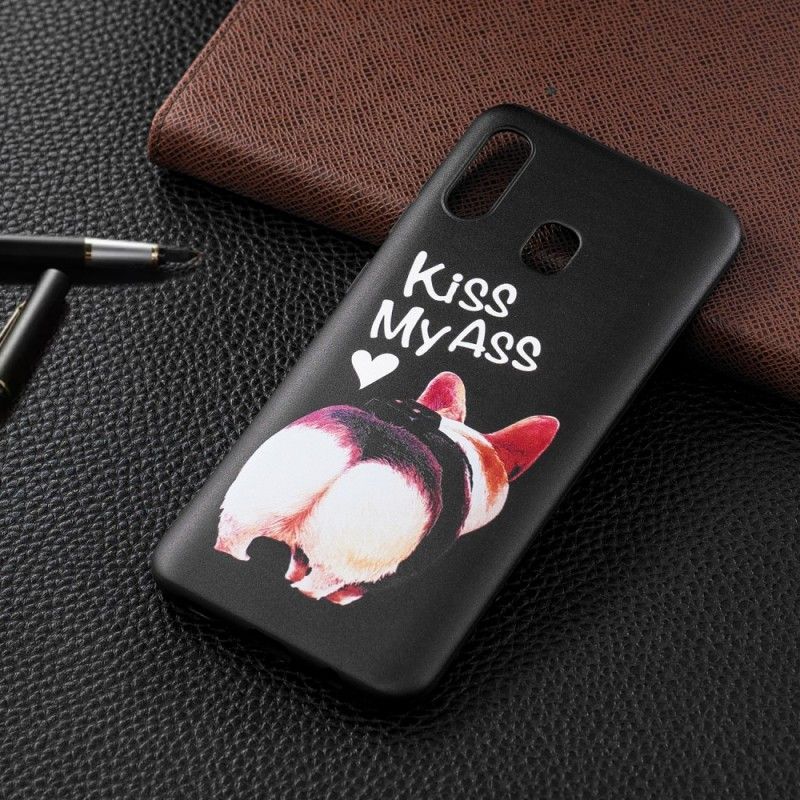 Cover Hoesje Samsung Galaxy A50 Telefoonhoesje In Reliëf Gemaakte Kus Mijn Kont