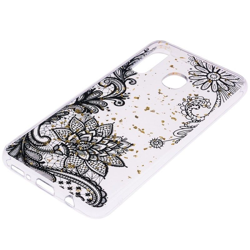 Cover Hoesje Samsung Galaxy A50 Telefoonhoesje Kant En Goudstof