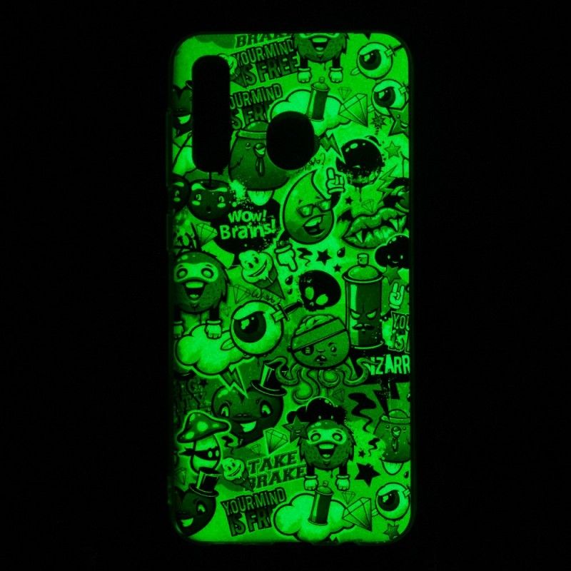 Hoesje Samsung Galaxy A50 Fluorescerende Waanzin