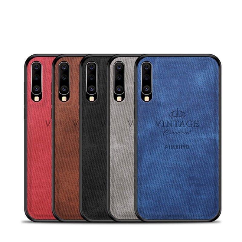 Hoesje Samsung Galaxy A50 Grijs Zwart Eervolle Vintage