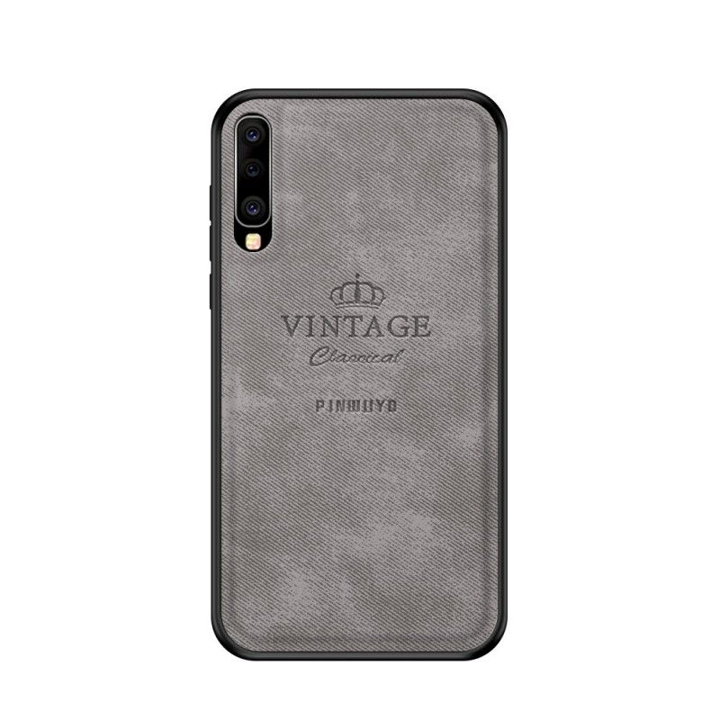 Hoesje Samsung Galaxy A50 Grijs Zwart Eervolle Vintage