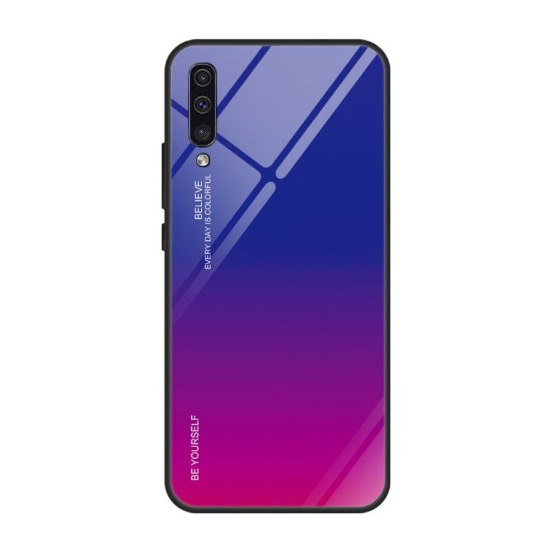 Hoesje Samsung Galaxy A50 Groen Rood Gegalvaniseerde Kleur