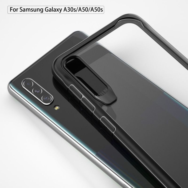 Hoesje Samsung Galaxy A50 Rood Zwart Afgeschuinde Hybride