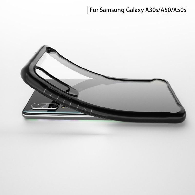 Hoesje Samsung Galaxy A50 Rood Zwart Afgeschuinde Hybride