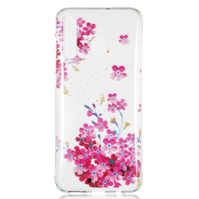 Hoesje Samsung Galaxy A50 Telefoonhoesje Kleine Roze Tuin