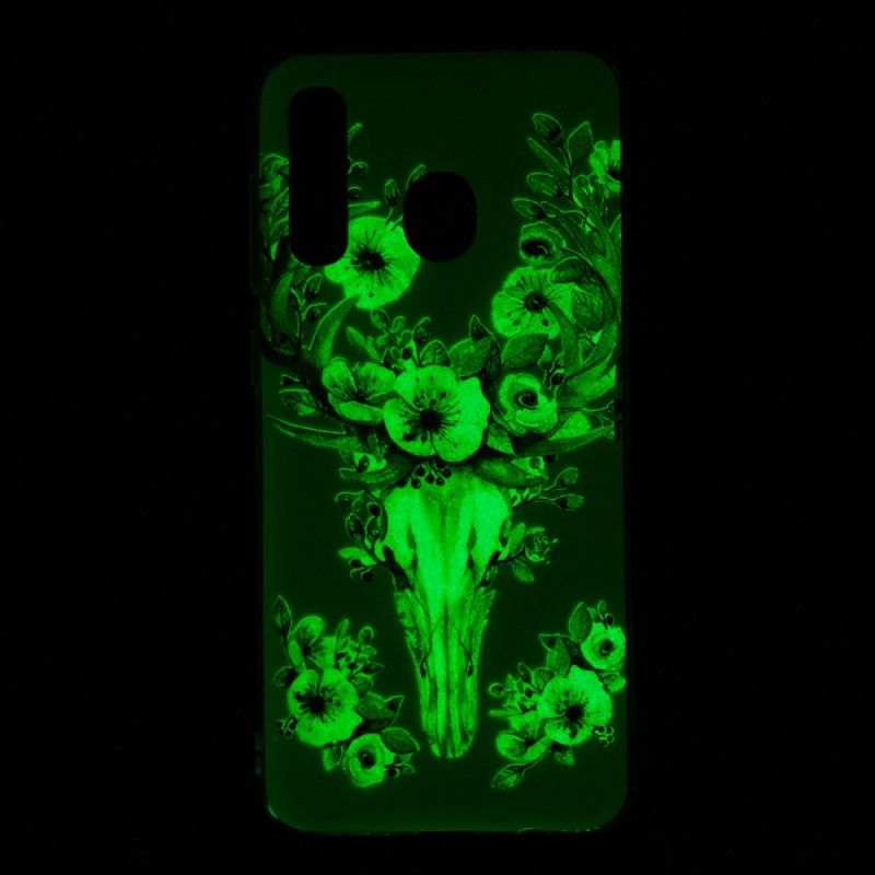 Hoesje voor Samsung Galaxy A50 Fluorescerende Bloeiende Eland