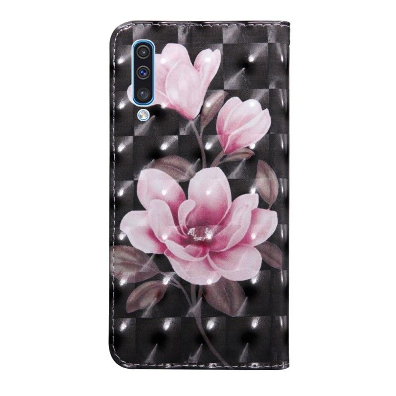 Leren Hoesje Samsung Galaxy A50 Bloemen Bloeien