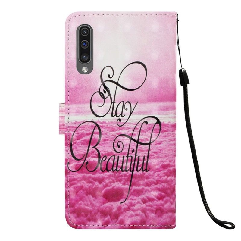 Leren Hoesje Samsung Galaxy A50 Telefoonhoesje Blijf Mooi