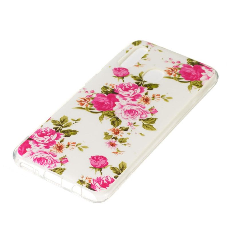 Case Hoesje Samsung Galaxy A20e Telefoonhoesje Fluorescerende Vrijheidsbloemen