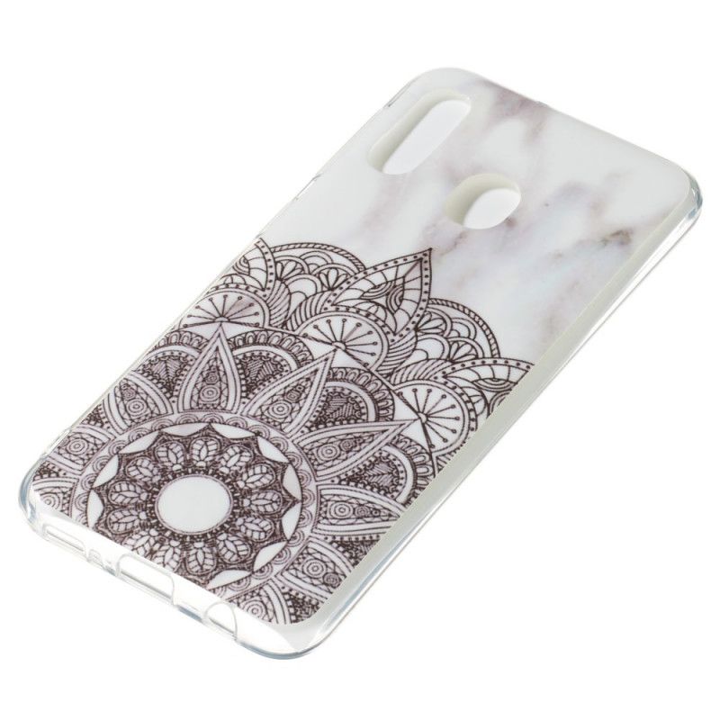 Cover Hoesje Samsung Galaxy A20e Telefoonhoesje Gemarmerde Mandala