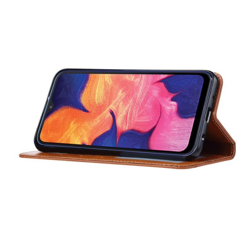 Folio-hoesje Samsung Galaxy A20e Rood Zwart Kaarthouder Van Imitatieleer