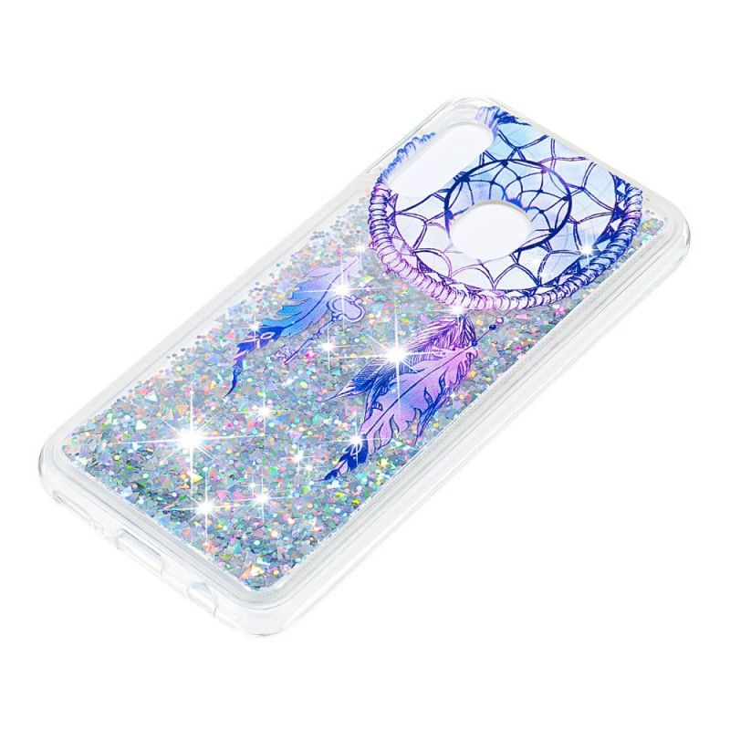 Hoesje Samsung Galaxy A20e Blauwe Glitter Dromenvanger