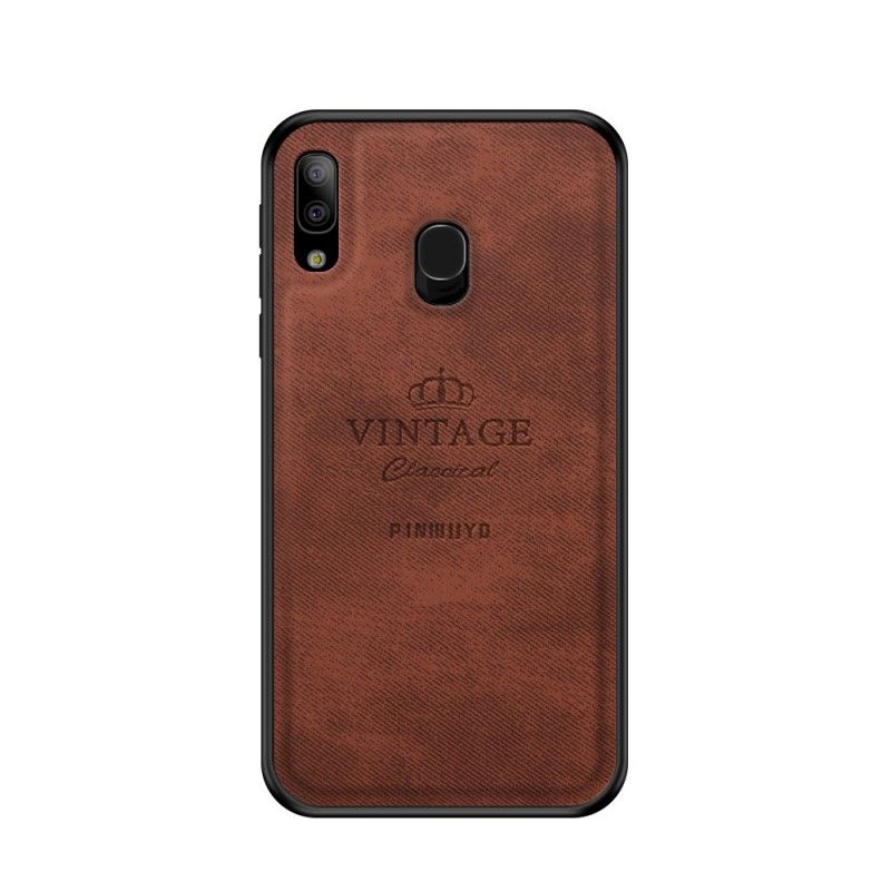 Hoesje Samsung Galaxy A20e Rood Zwart Eervolle Vintage