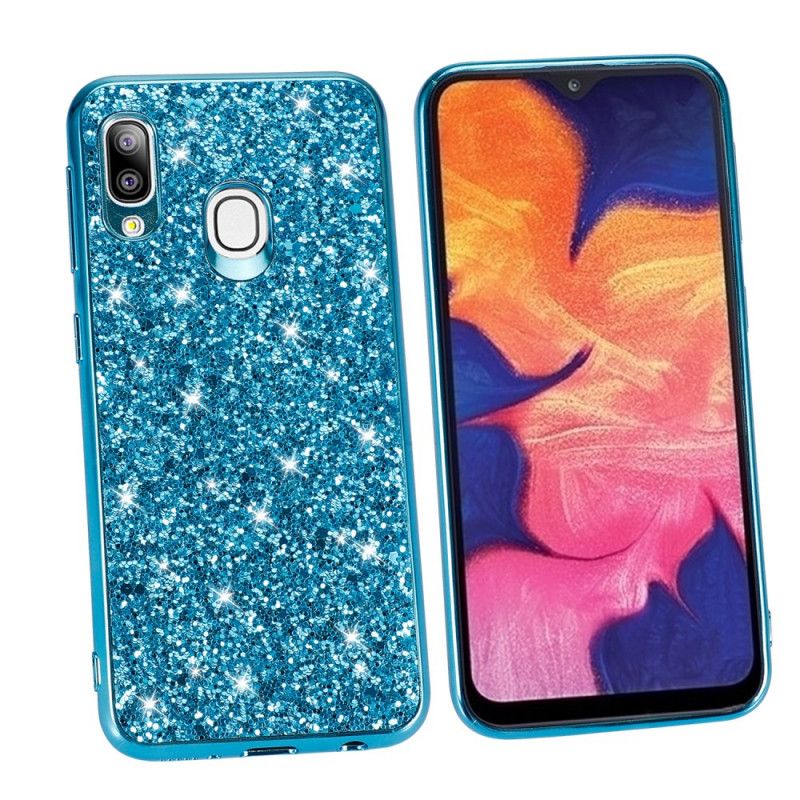 Hoesje Samsung Galaxy A20e Rood Zwart Ik Ben Glitter