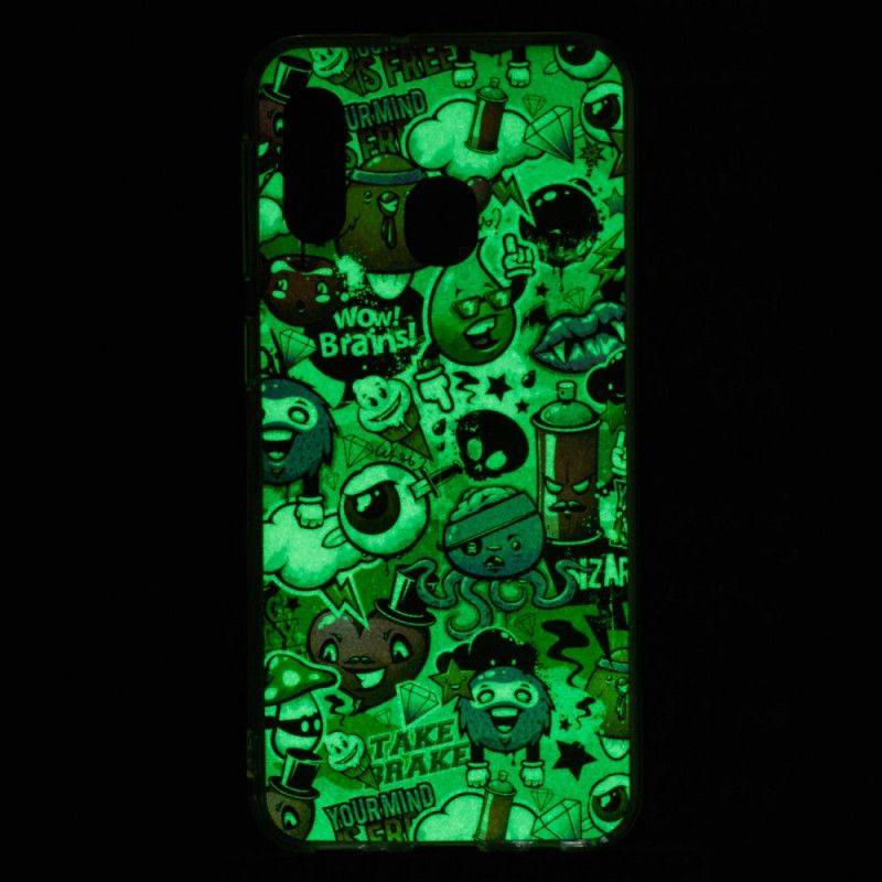 Hoesje Samsung Galaxy A20e Telefoonhoesje Fluorescerende Waanzin