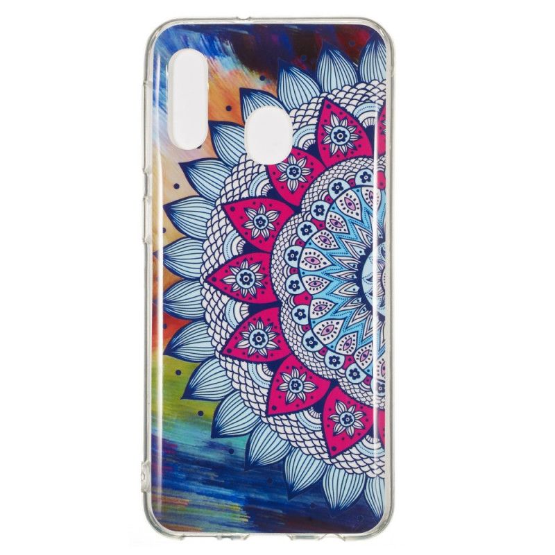 Hoesje voor Samsung Galaxy A20e Fluorescerende Mandala