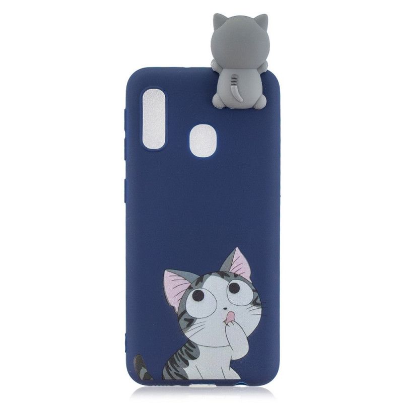 Hoesje voor Samsung Galaxy A20e Grappige 3D Kat