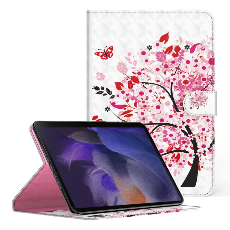 Flip Case Leren Samsung Galaxy Tab A8 (2021) Boom En Kat