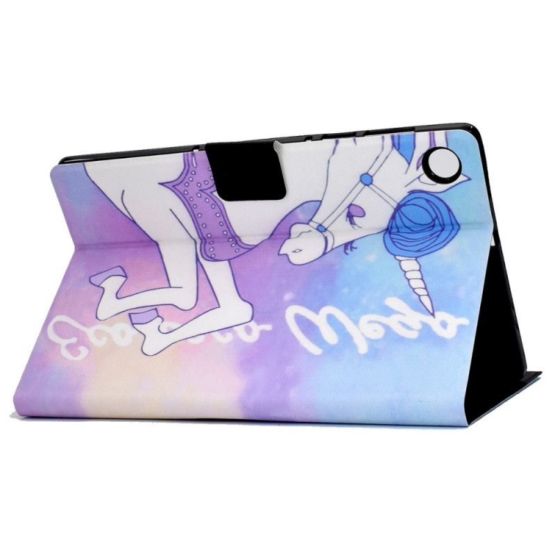 Flip Case Leren Samsung Galaxy Tab A8 (2021) Fantasie Eenhoorn