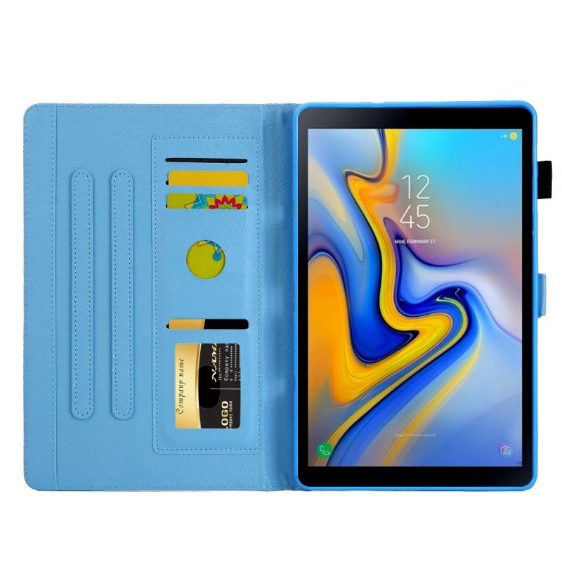 Flip Case Leren Samsung Galaxy Tab A8 (2021) Geometrisch Marmer