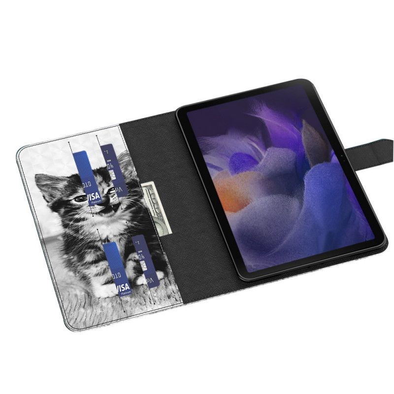 Kunstleer Hoes Samsung Galaxy Tab A8 (2021) Kitten