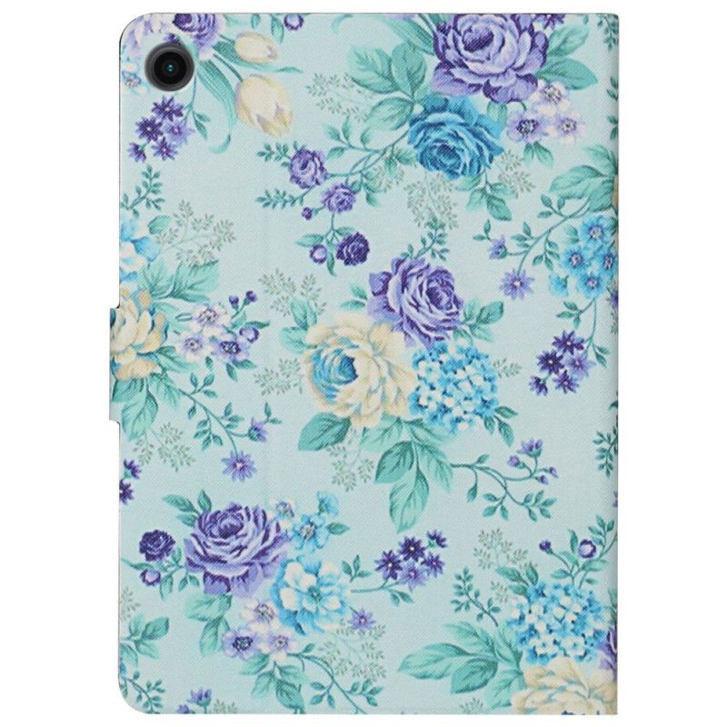 Leren Hoesje Samsung Galaxy Tab A8 (2021) Bloemen Bloemen Bloemen Bescherming Hoesje