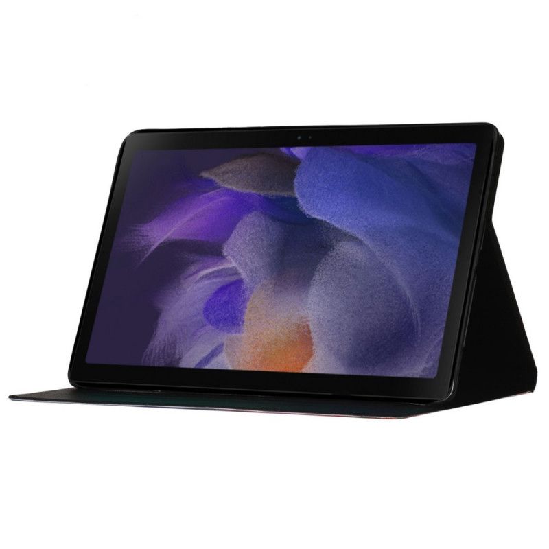 Leren Hoesje Samsung Galaxy Tab A8 (2021) Bloemen Bloemen Bloemen Bescherming Hoesje