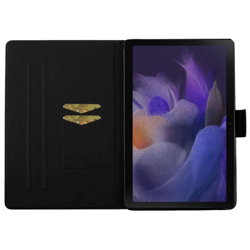 Leren Hoesje Samsung Galaxy Tab A8 (2021) Bloemen Bloemen Bloemen Bescherming Hoesje