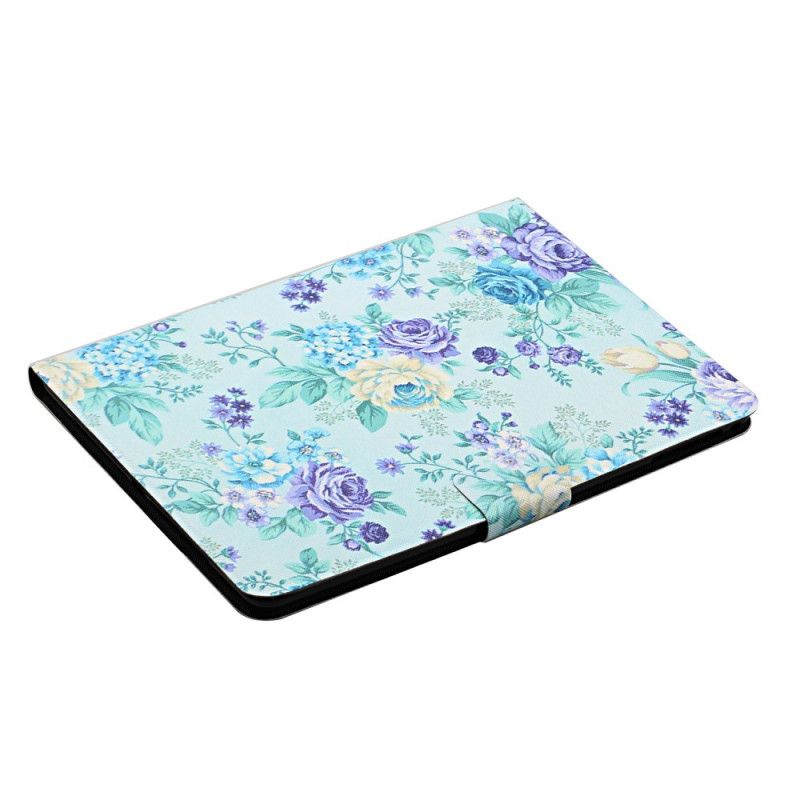 Leren Hoesje Samsung Galaxy Tab A8 (2021) Bloemen Bloemen Bloemen Bescherming Hoesje