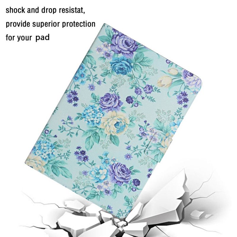 Leren Hoesje Samsung Galaxy Tab A8 (2021) Bloemen Bloemen Bloemen Bescherming Hoesje