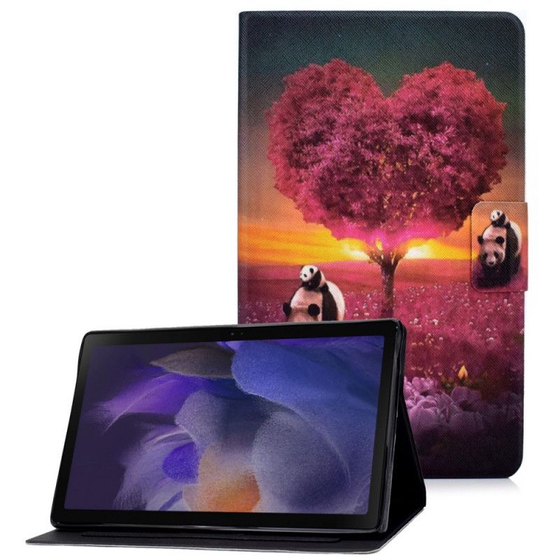 Leren Hoesje Samsung Galaxy Tab A8 (2021) Panda Hart Bescherming Hoesje