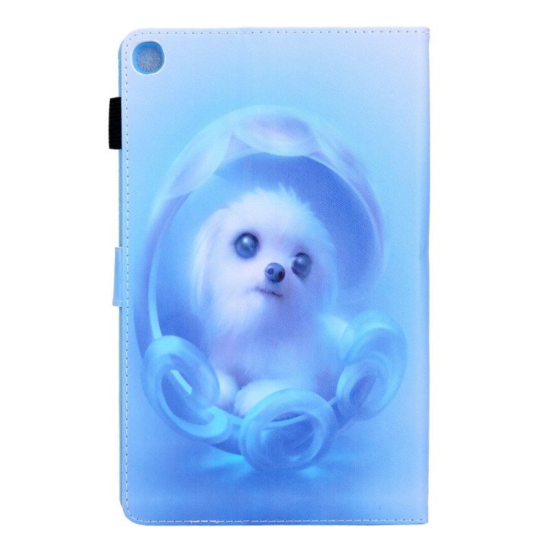 Leren Hoesje Samsung Galaxy Tab A8 (2021) Schattige Hond Bescherming Hoesje