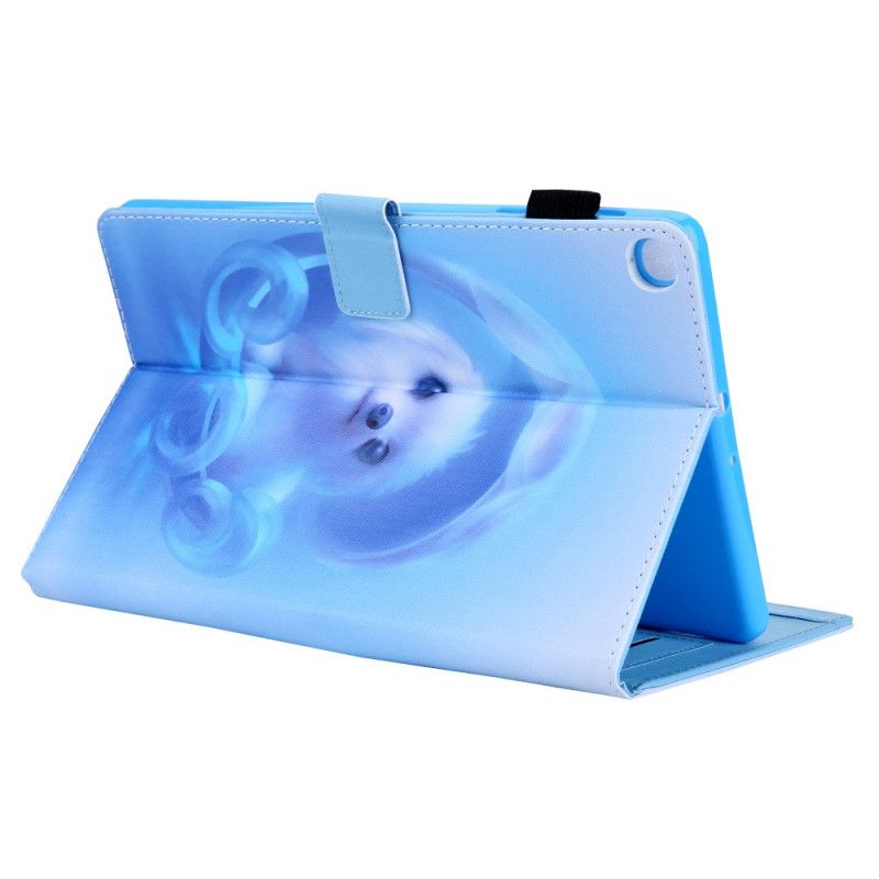 Leren Hoesje Samsung Galaxy Tab A8 (2021) Schattige Hond Bescherming Hoesje