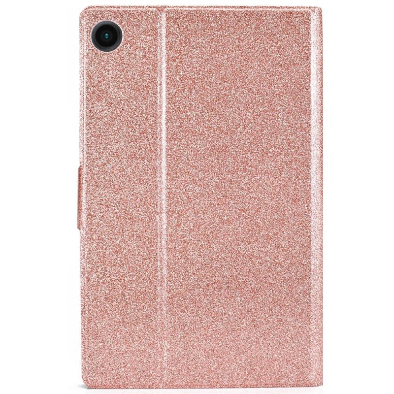 Leren Hoesje Samsung Galaxy Tab A8 (2021) Sprankelende Glitter Bescherming Hoesje