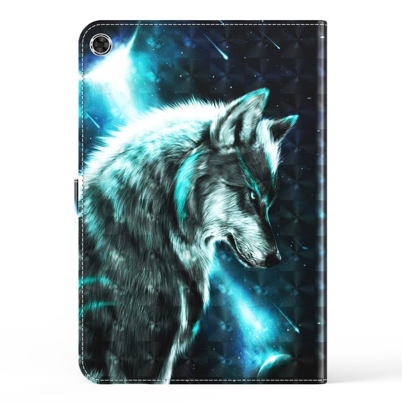 Leren Hoesje Samsung Galaxy Tab A8 (2021) Wilde Wolf Bescherming Hoesje