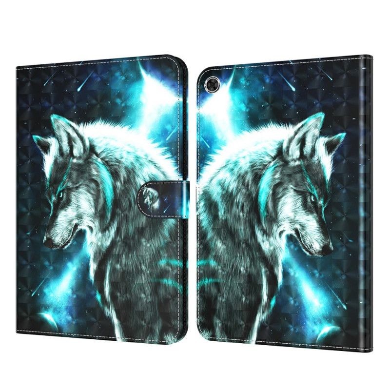 Leren Hoesje Samsung Galaxy Tab A8 (2021) Wilde Wolf Bescherming Hoesje