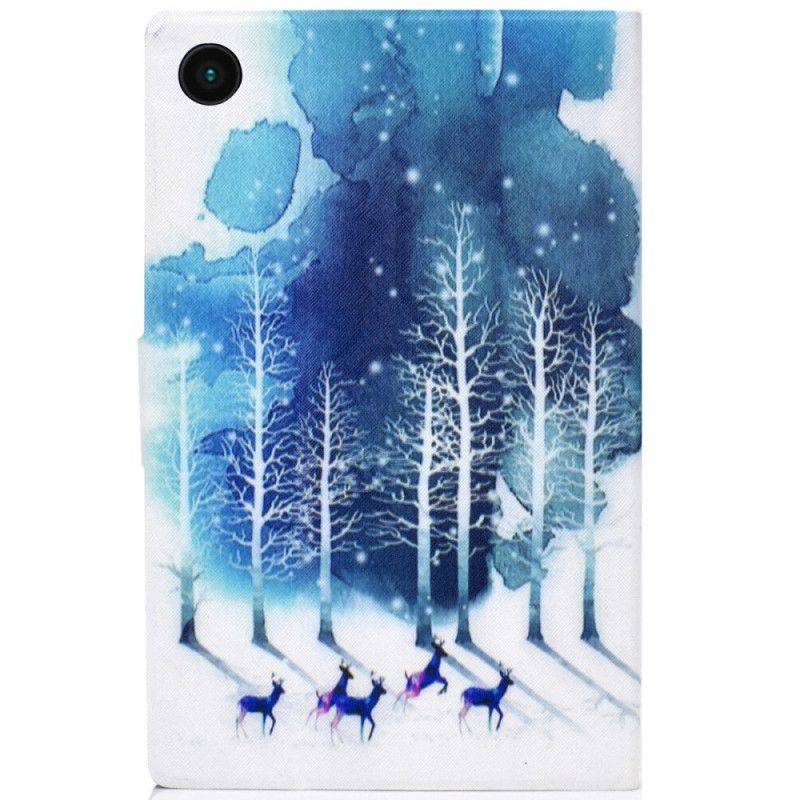 Leren Hoesje Samsung Galaxy Tab A8 (2021) Winter Bescherming Hoesje