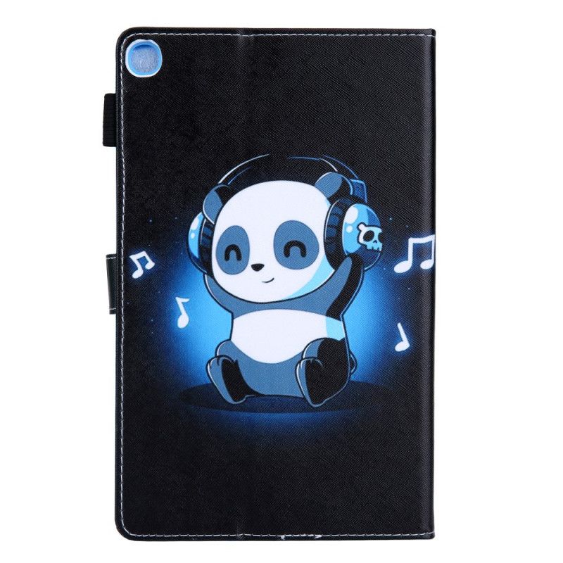 Leren Hoesje Voor Samsung Galaxy Tab A8 (2021) Funky Panda